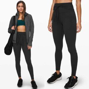 NWT Lululemon Align Wrap Waist Tie Lightweight Yoga Tights Pant Black Size: 4